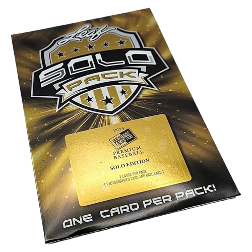 2024 Leaf Press Pass Premium Baseball Solo Pack by Weram - image 1
