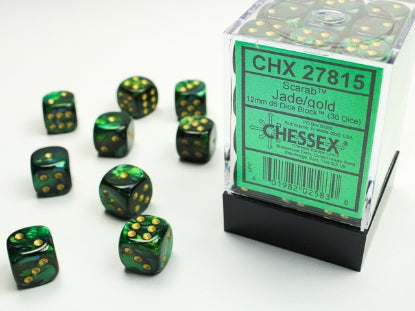 Cavola | Chessex D6 Dice 12mm (36 Dice) (Various Colors)