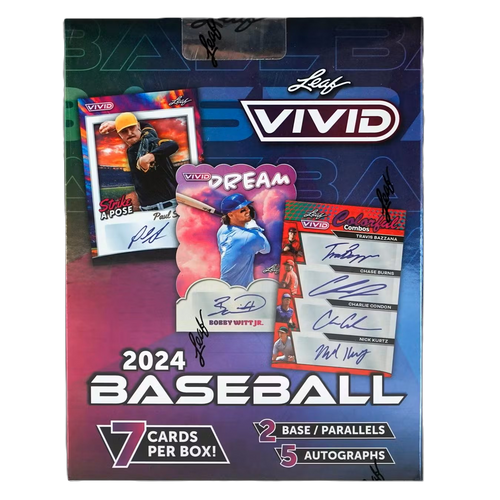 2024 Leaf Vivid Baseball Hobby Box by Weram - image 1
