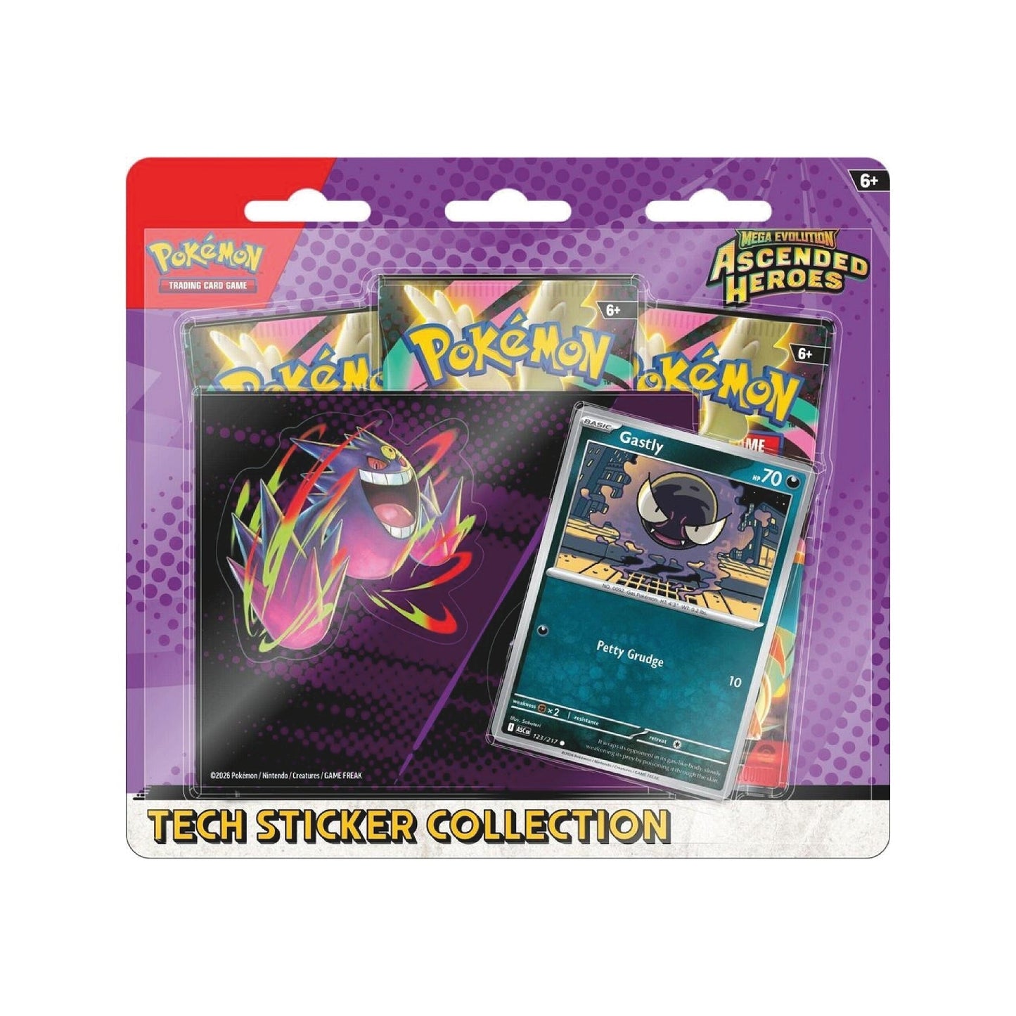 Cavola | Mega Evolution: Ascended Heroes Tech Sticker Collection - Gastly